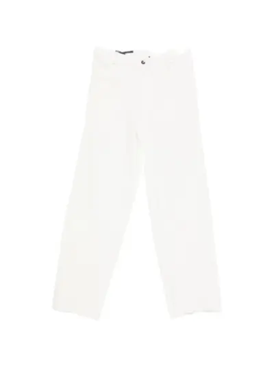 Leon Emanuel Blanck asymmetric-seam loose-fit trousers - White