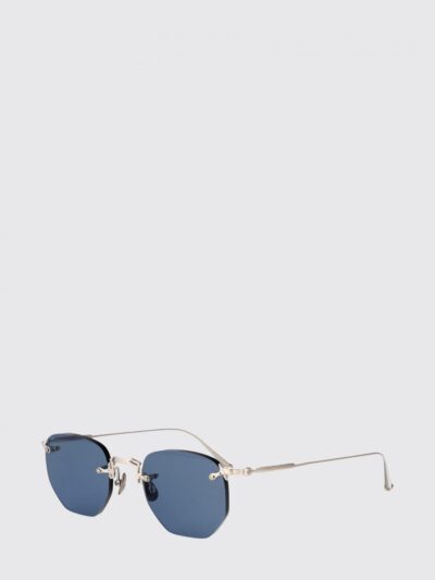MATSUDA Aviator Sunglasses in Silver Metal with Rectangular Frame
