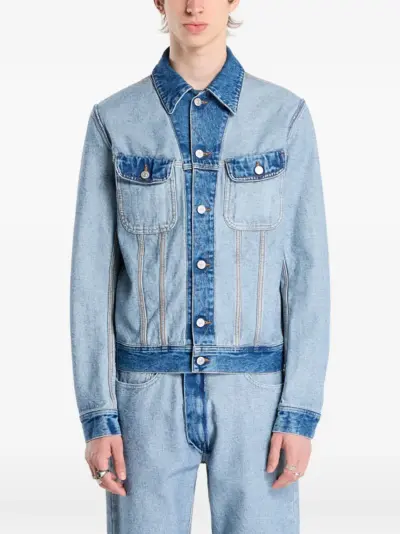 MM6 Maison Margiela flap-pockets denim jacket - Blue