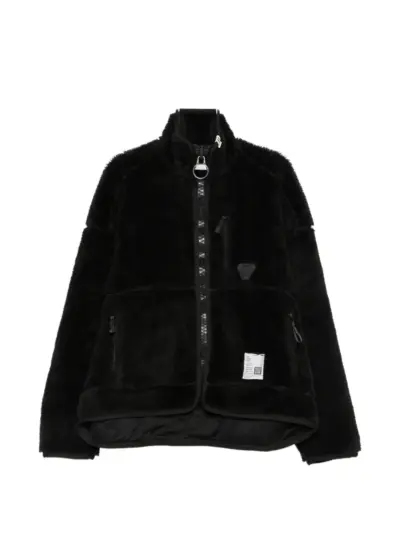 Maison MIHARA YASUHIRO fleece zip-up jacket - Black