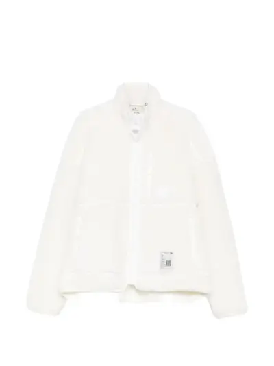 Maison MIHARA YASUHIRO fleece zip-up jacket - White