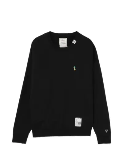 Maison MIHARA YASUHIRO graphic-embroidered sweatshirt - Black