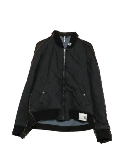 Maison MIHARA YASUHIRO quilted panel denim jacket - Black