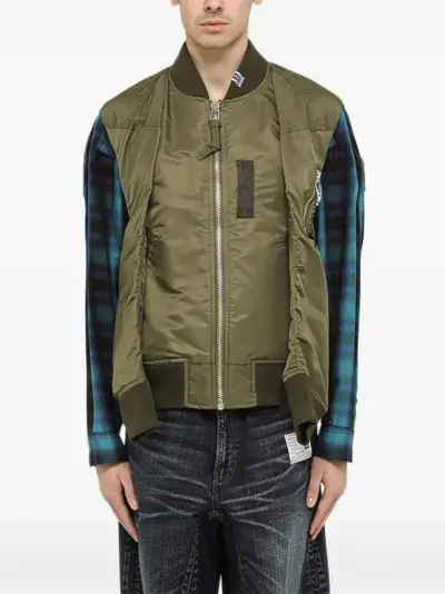 Maison MIHARA YASUHIRO zip-up gilet - Green