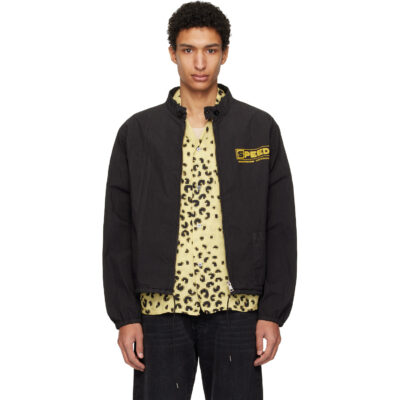 Maison Margiela Black Vintage-Style Sportswear Jacket