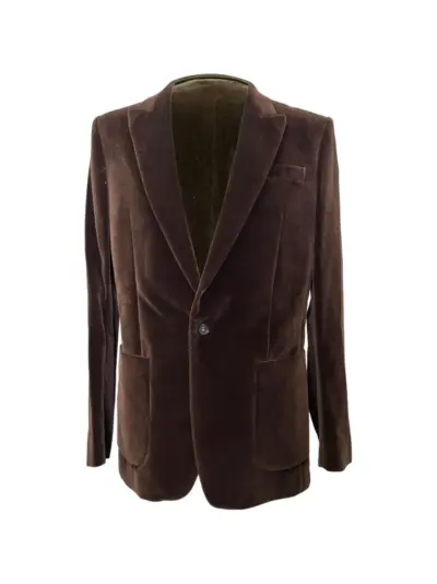 Maison Margiela velvet blazer - Brown