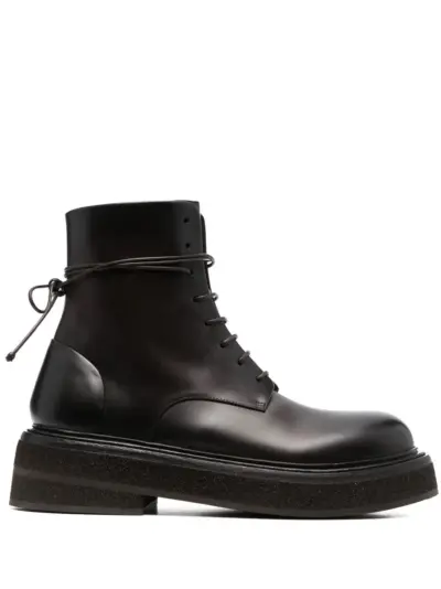 Marsèll Zuccone leather combat boots - Brown
