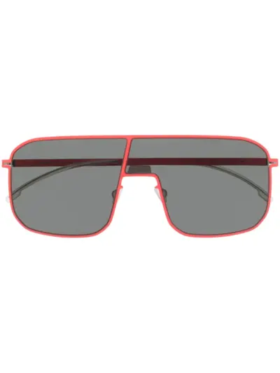 Mykita round-frame tinted sunglasses - Orange
