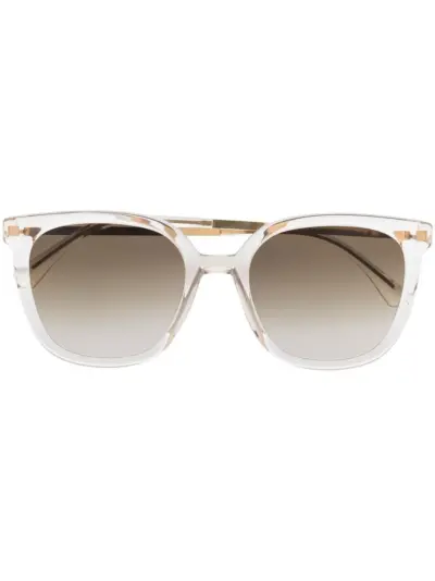 Mykita transparent square-frame sunglasses - White