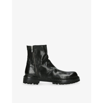 Officine Creative Mens Officine Creative Bulla Leather Lug Boots