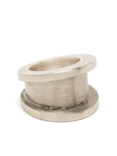 Parts of Four Chasm v2 wide ring - Silver