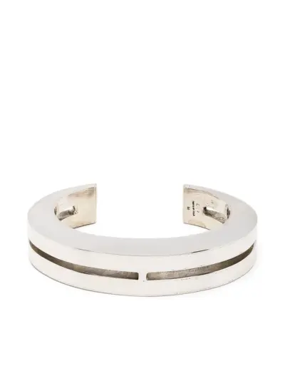 Parts of Four Crescent Crevice 15mm bracelet - Silver