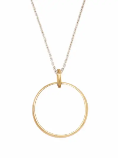 Parts of Four Sphere Slice charm necklace - Gold