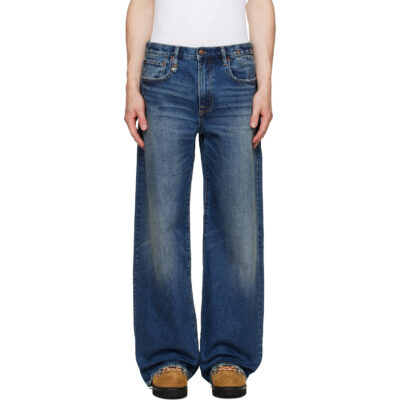 R13 Blue D'Arcy Loose Jeans