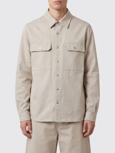 RICK OWENS Duchesse Shirt Jacket with Classic Collar