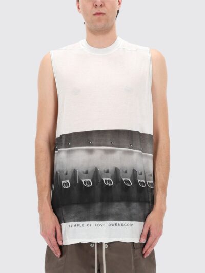 RICK OWENS Printed Cotton Tank Top