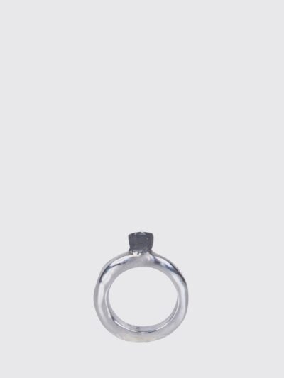 ROSA MARIA Chromed Silver Ring with Set Stones
