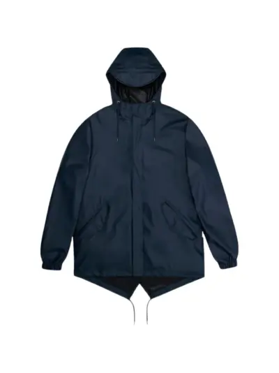 Rains Fishtail drawstring-hem jacket - Blue