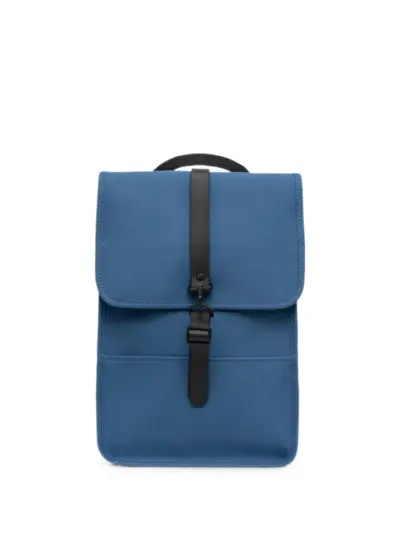 Rains carabiner-fastening flap-top backpack - Blue