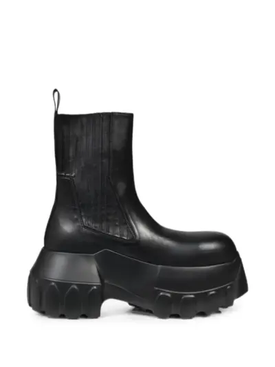 Rick Owens Beatle Mega Tractor elasticated-side chunky-sole boots - Black