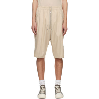 Rick Owens Beige Temple Bela Pods Shorts