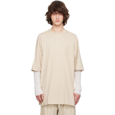 Rick Owens Beige Temple Jumbo S/S T-shirt
