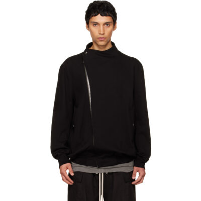 Rick Owens Black Temple Hollywood Flight Jacket