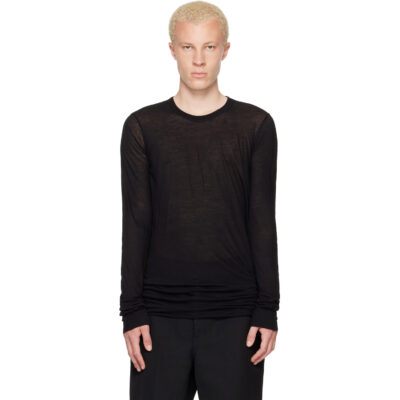 Rick Owens Black Tower Basic LS T-shirt