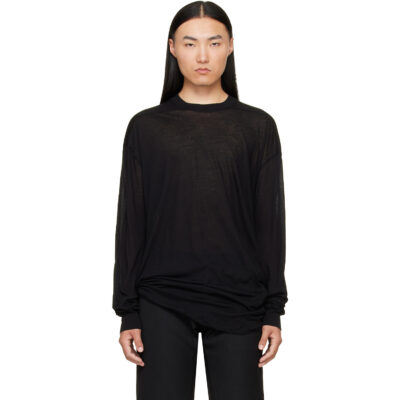 Rick Owens Black Tower Rick S Jumbo LS T-shirt