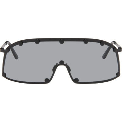 Rick Owens Black Tower Shielding Sunglasses
