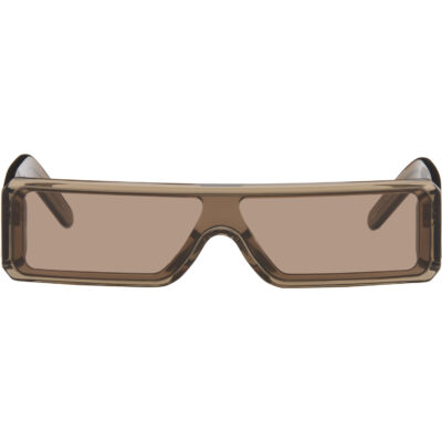 Rick Owens Brown Tower Geth Sunglasses
