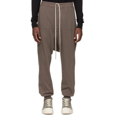 Rick Owens DRKSHDW Gray Temple Drawstring Sweatpants