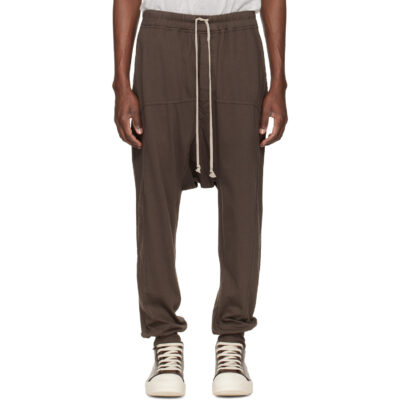 Rick Owens DRKSHDW Gray Temple Drawstring Sweatpants