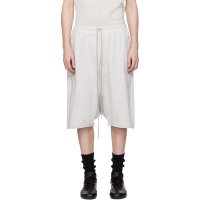 Rick Owens DRKSHDW Off-White Temple Drawstring Pods Shorts