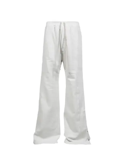 Rick Owens DRKSHDW buttoned flared trousers - White