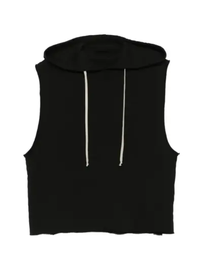 Rick Owens DRKSHDW sleeveless hoodie - Black