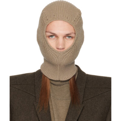 Rick Owens Gray Porterville Sphinx Skull Balaclava