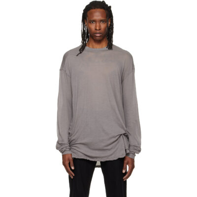 Rick Owens Gray Tower Rick S Jumbo L/S T-shirt