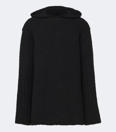 Rick Owens Hooded cashmere and silk sweater