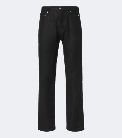 Rick Owens Kurdt ramie and cotton straight pants