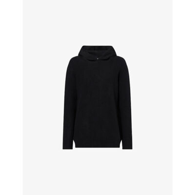 Rick Owens Mens Rick Owens Long-Sleeve Cashmere-Blend Knit Hoody