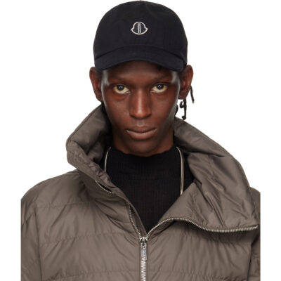 Rick Owens Moncler + Rick Owens Black Baseball Hat