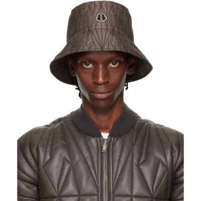 Rick Owens Moncler + Rick Owens Gray Bucket Hat