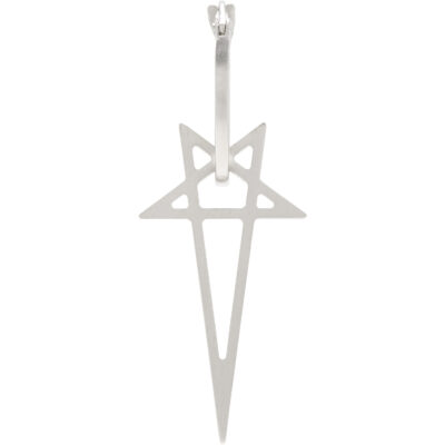 Rick Owens Pentagram Single Earring