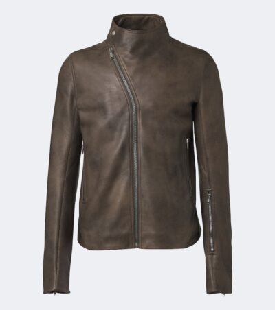 Rick Owens Release leather biker jacket