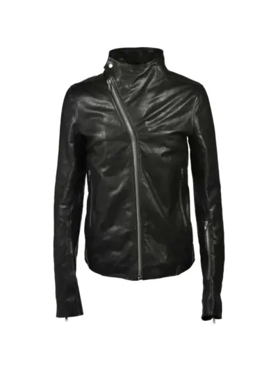 Rick Owens Release padded leather jacket - Black