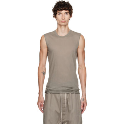 Rick Owens Taupe Tower Basic SL Tank Top