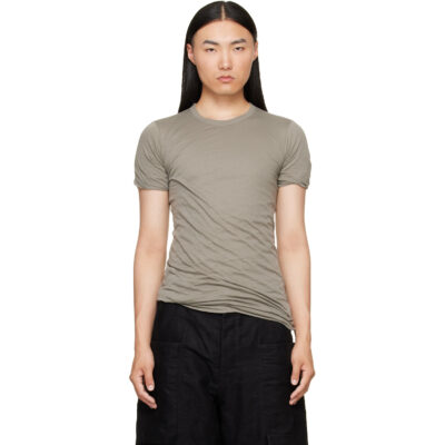 Rick Owens Taupe Tower Double S/S T-shirt