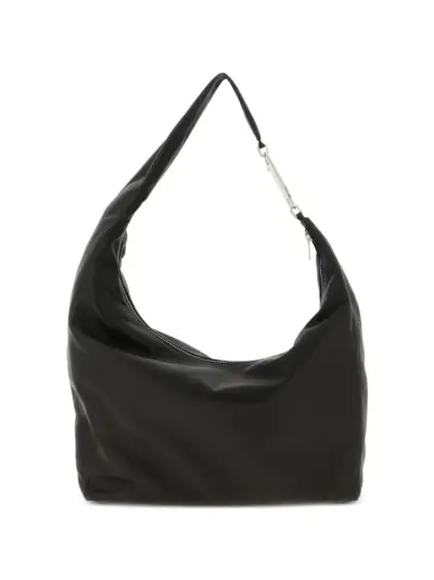 Rick Owens Tower Gemini hammered leather shoulder bag - Black