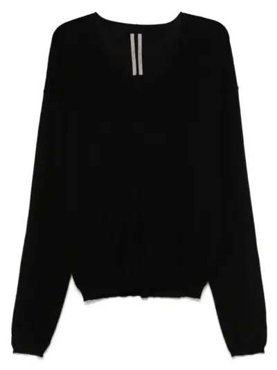 Rick Owens V-neck sweater - Black